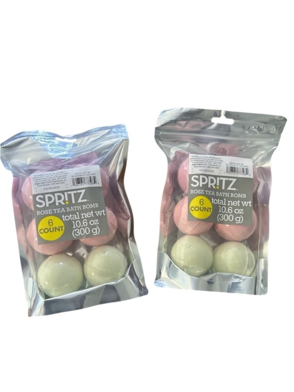 Spritz Rose Tea Bath Bombs Set of 12